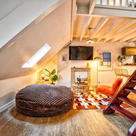 La Cime - Duplex Hypercentre, Wi-fi & Restaurant Apartment Caen